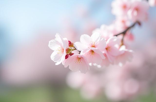 満開の桜と春の風景